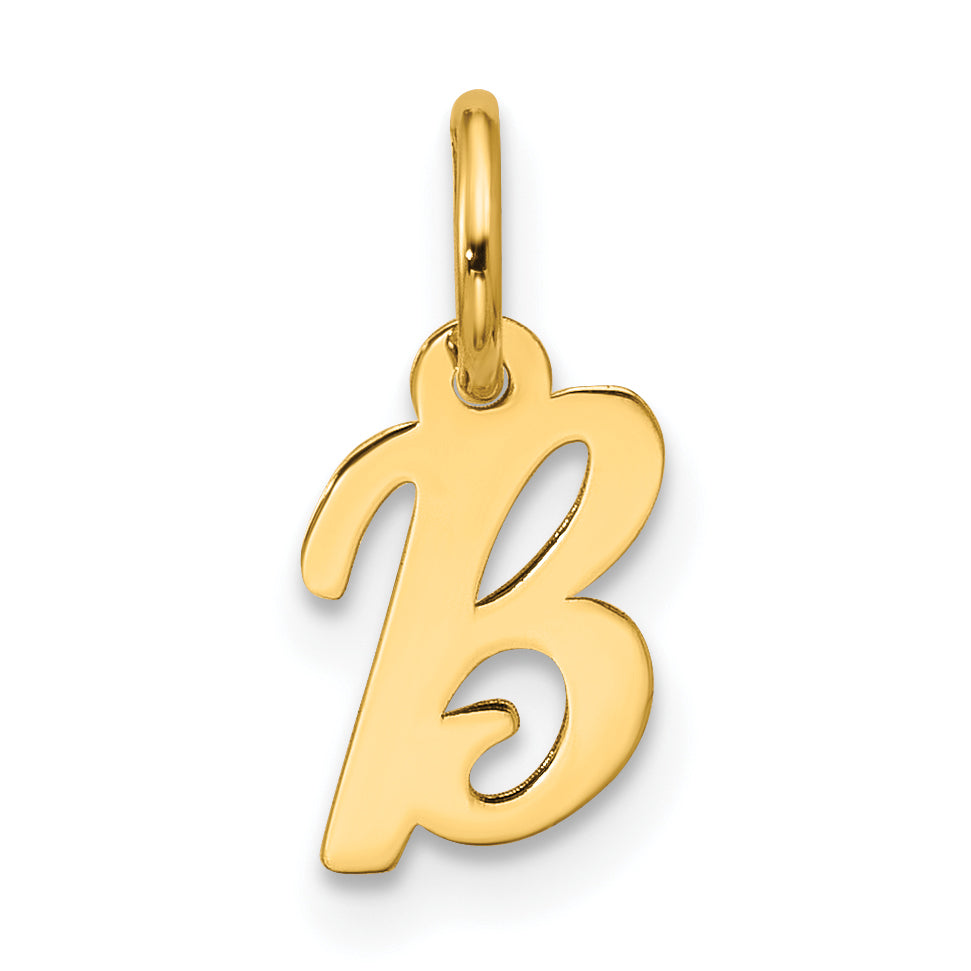 10k Small Script Initial B Charm