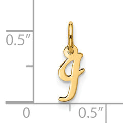 10k Small Script Initial I Charm