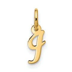 10k Small Script Initial I Charm