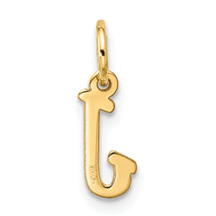 10k Small Script Initial J Charm