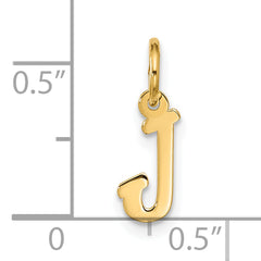 10k Small Script Initial J Charm