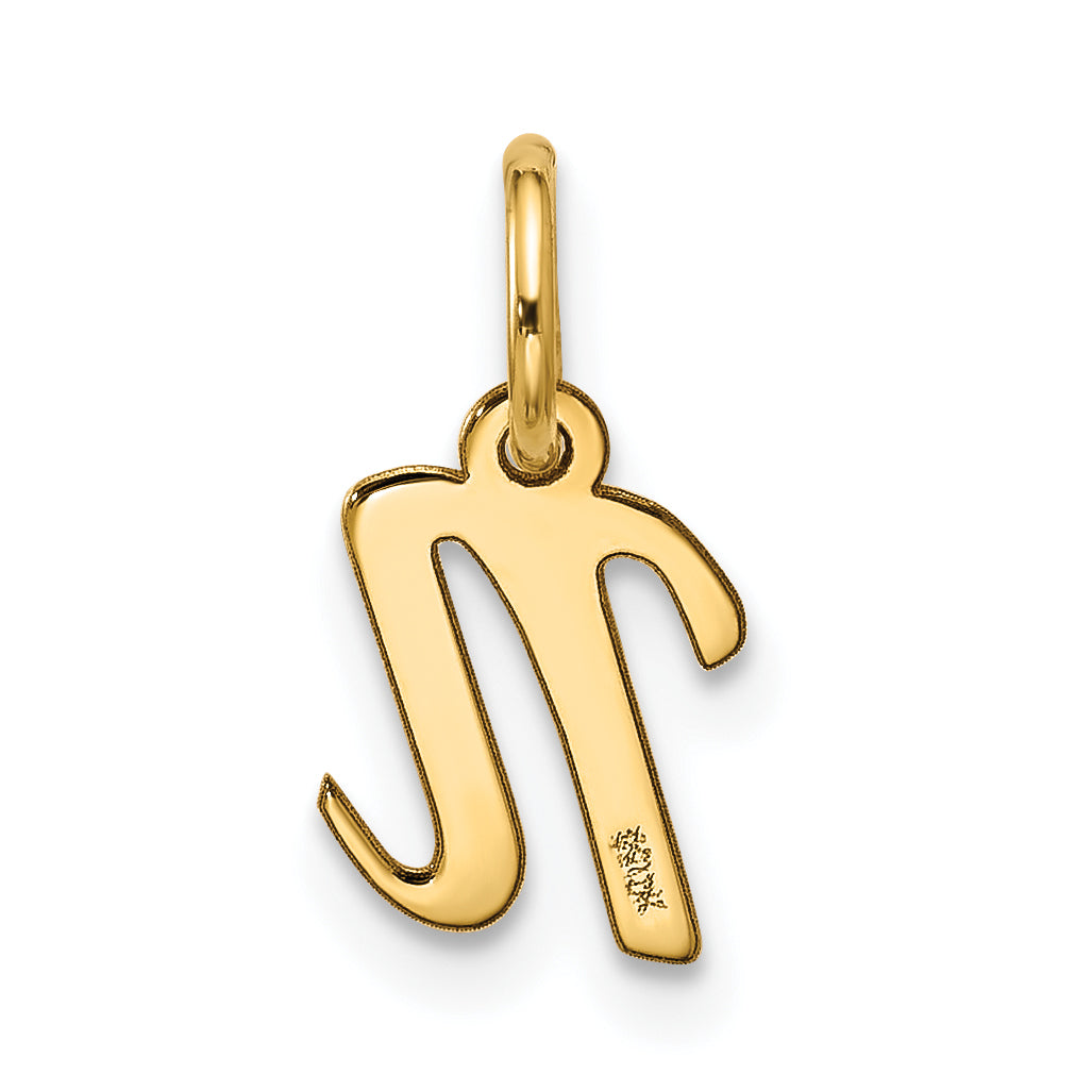 10k Small Script Initial N Charm