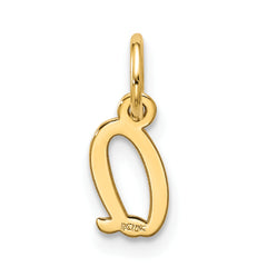 10k Small Script Initial Q Charm