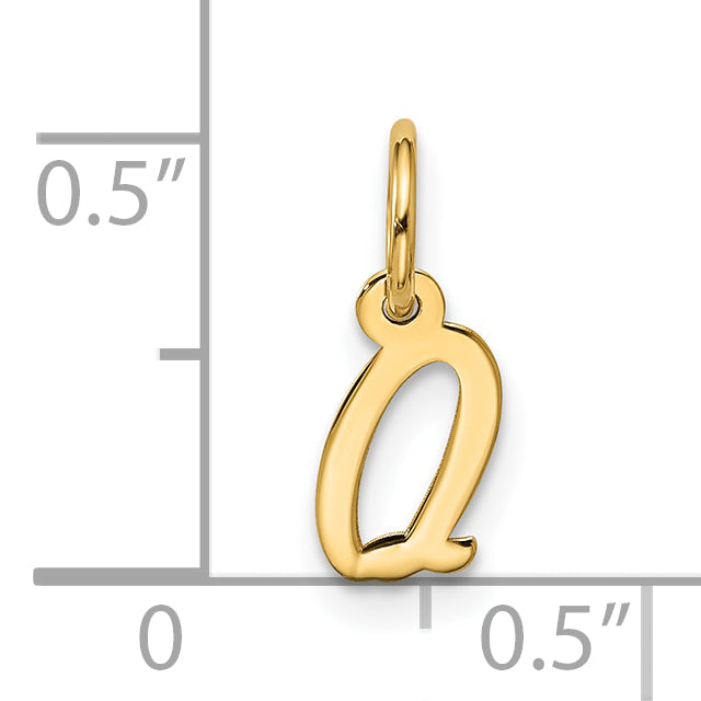 10k Small Script Initial Q Charm