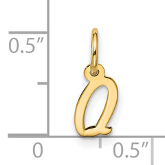 10k Small Script Initial Q Charm