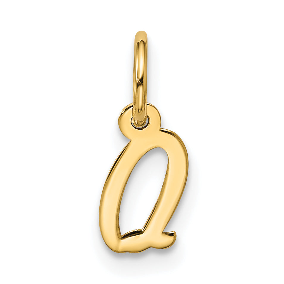 10k Small Script Initial Q Charm