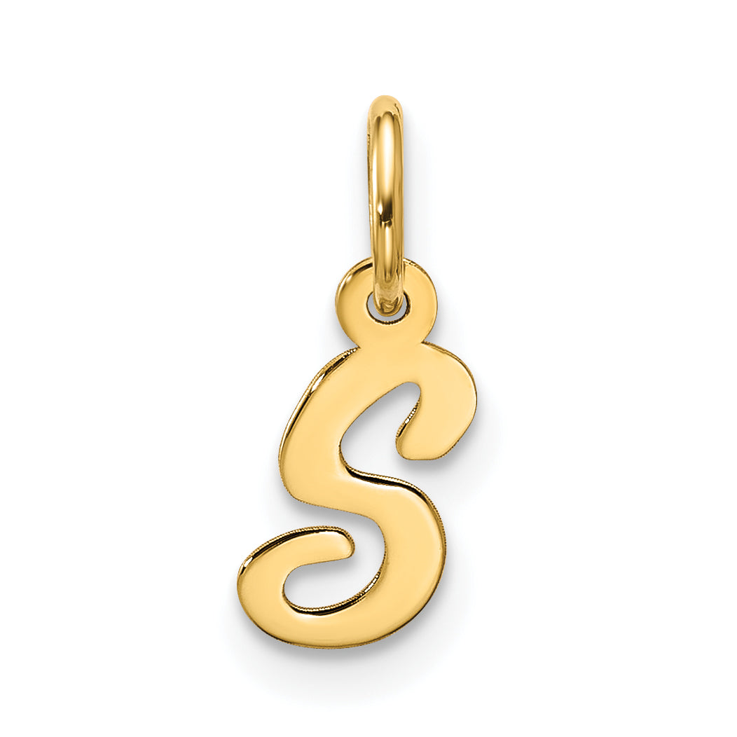 10k Small Script Initial S Charm