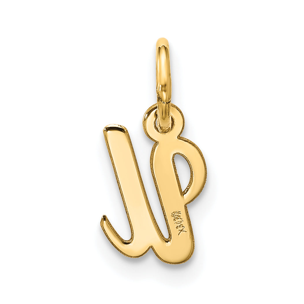 10k Small Script Initial U Charm