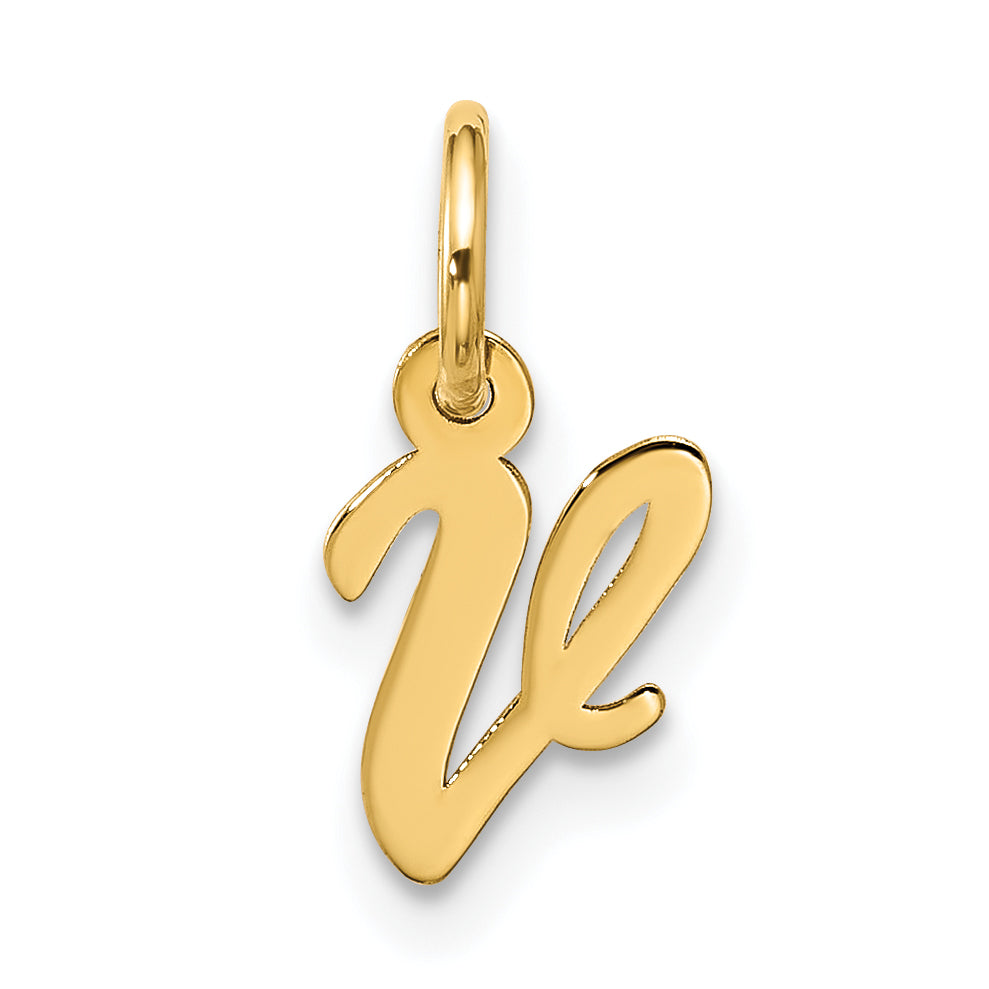 10k Small Script Initial V Charm