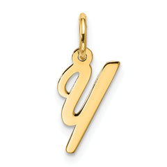 10k Small Script Initial Y Charm