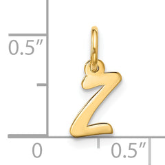 10k Small Script Initial Z Charm