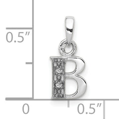 10KW Diamond Initial B Pendant