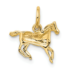 10k Polished Horse Charm