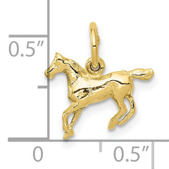 10k Polished Horse Charm