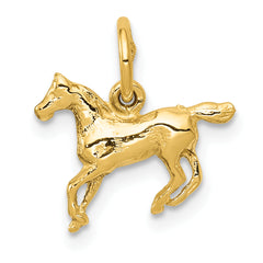 10k Polished Horse Charm