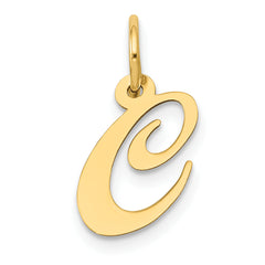 10K Small Fancy Script Initial C Charm