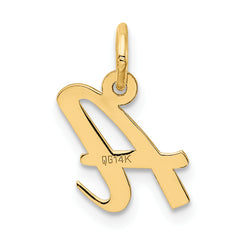 10k Small Script Initial A Charm