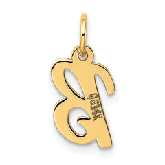 10k Small Script Initial B Charm