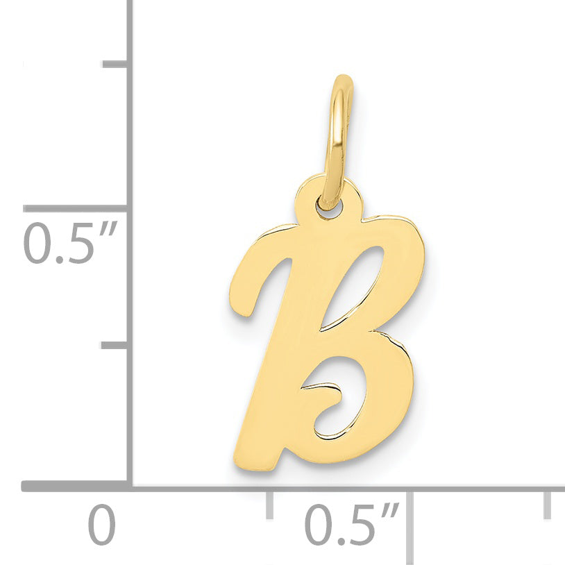 10k Small Script Initial B Charm