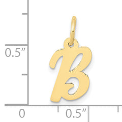 10k Small Script Initial B Charm