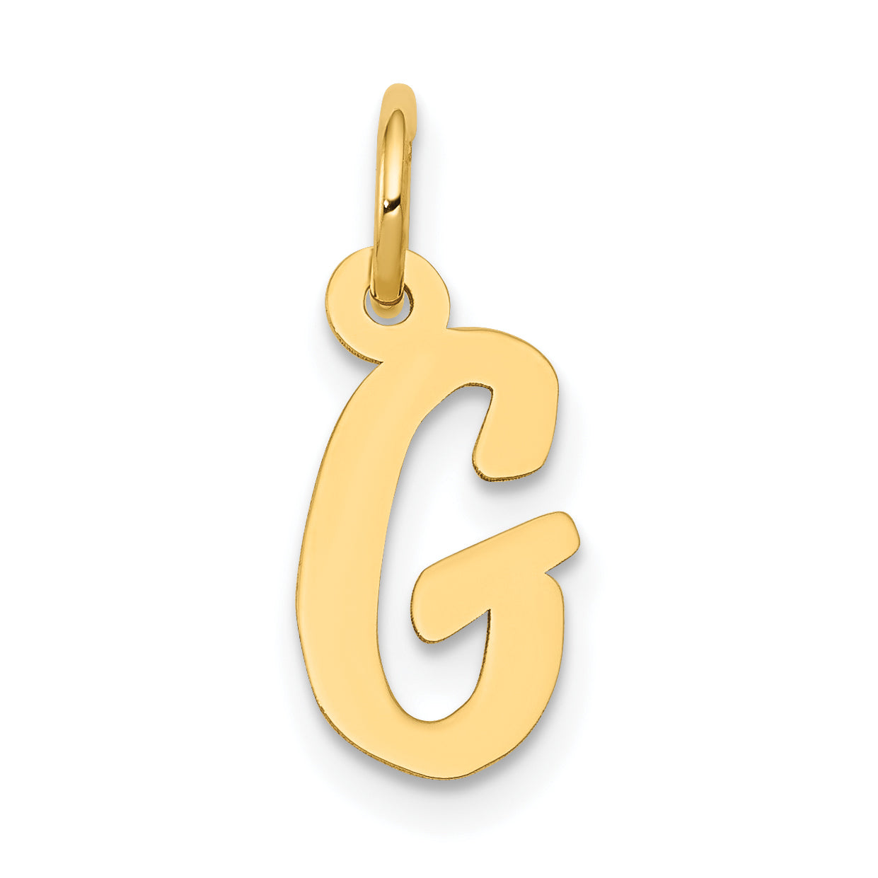 10k Small Script Initial G Charm