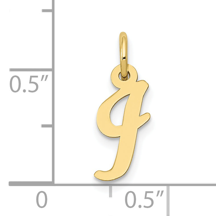 10k Small Script Initial I Charm