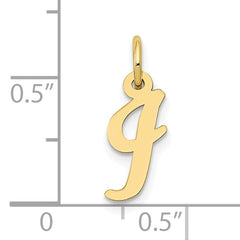 10k Small Script Initial I Charm