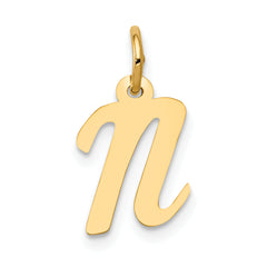 10k Small Script Initial N Charm