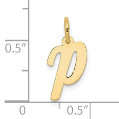 10k Small Script Initial P Charm