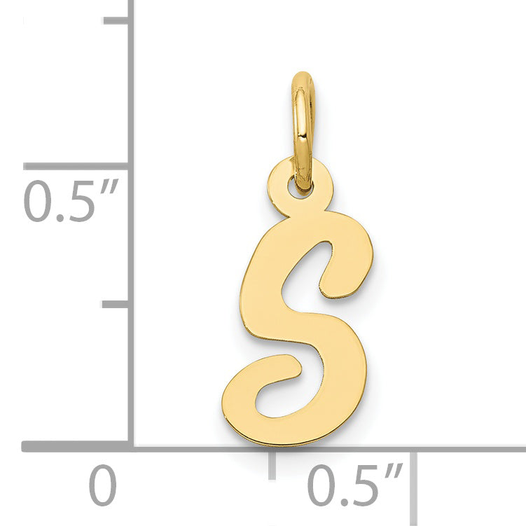 10k Small Script Initial S Charm