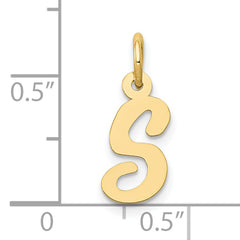 10k Small Script Initial S Charm