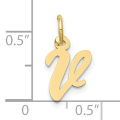 10k Small Script Initial V Charm