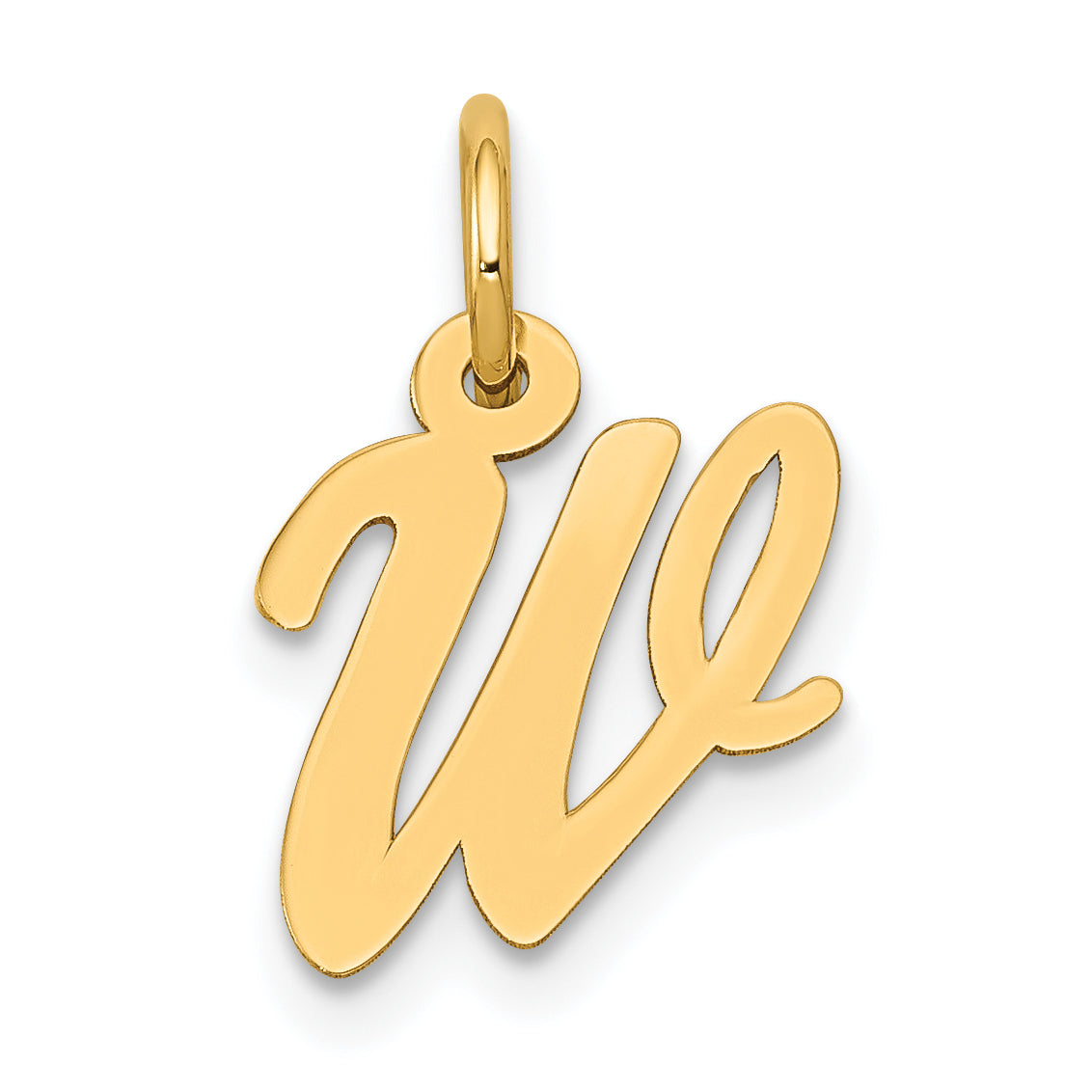 10k Small Script Initial W Charm