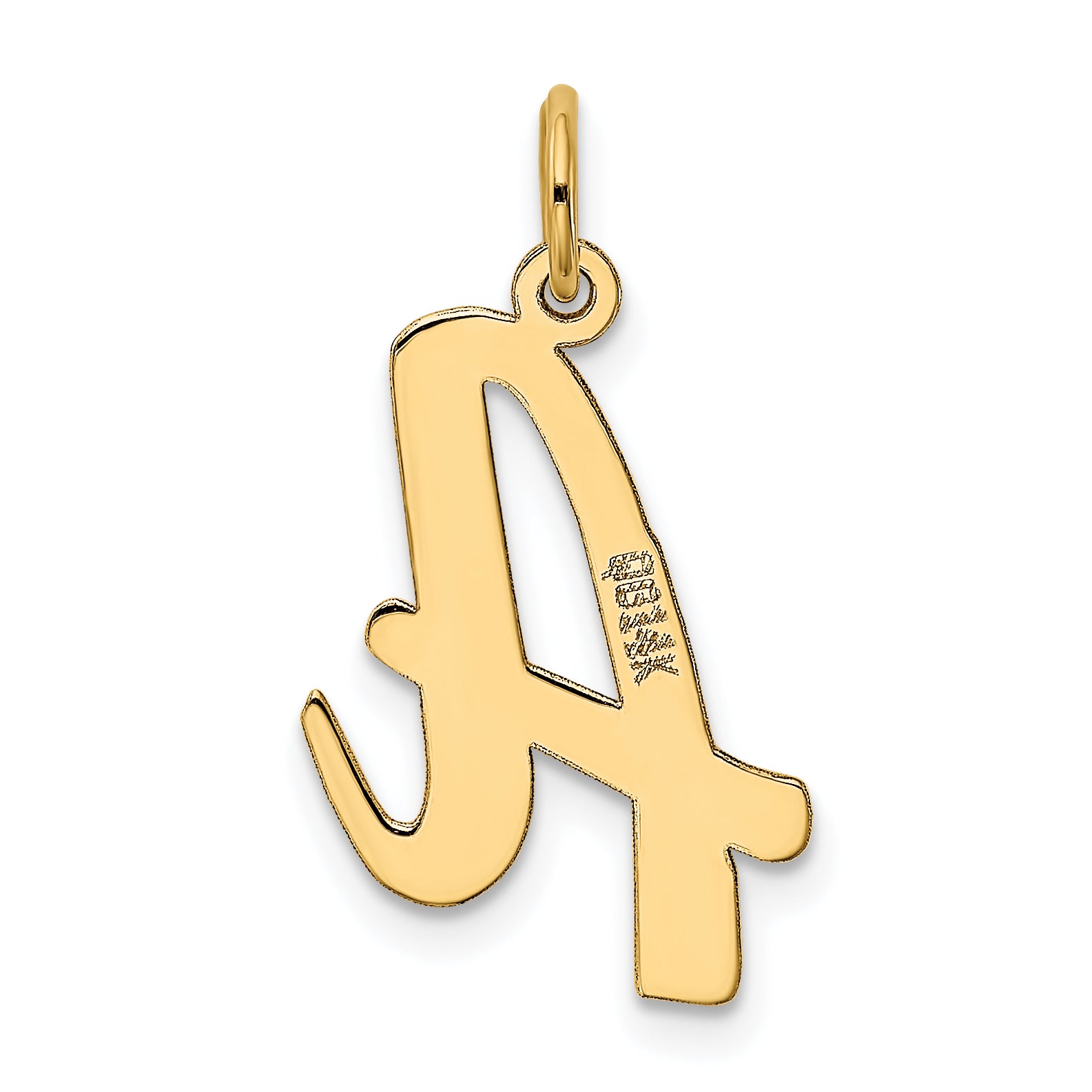 10k Large Script Letter A Initial Charm