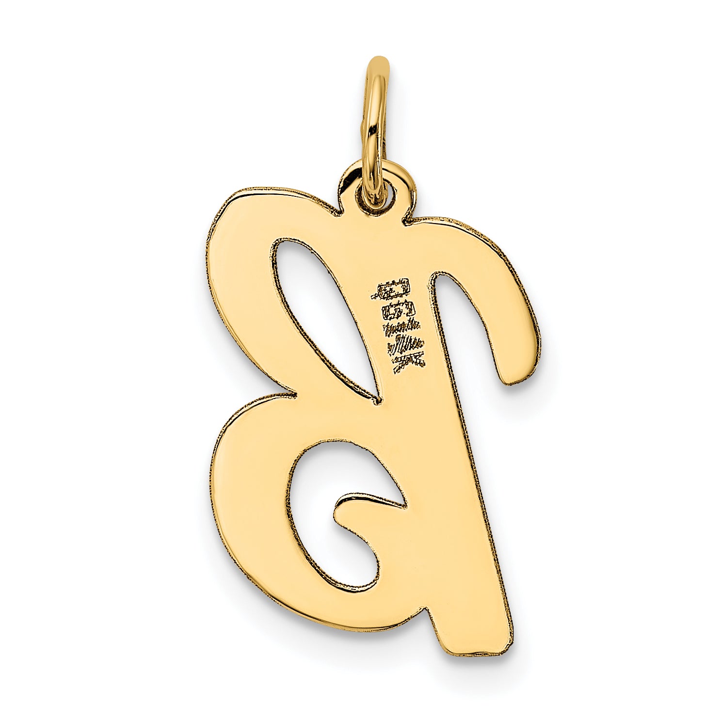 10k Large Script Letter B Initial Charm