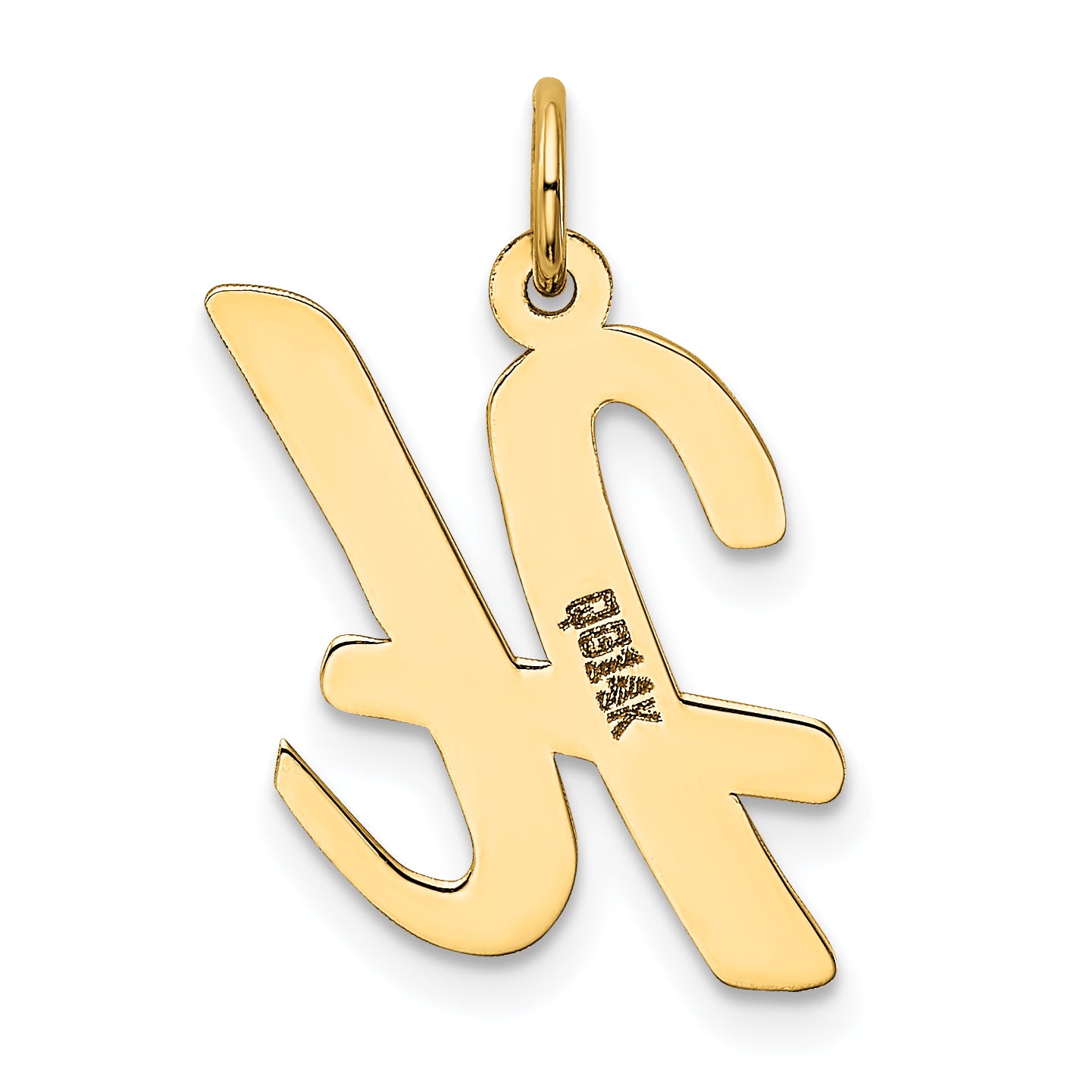 10k Large Script Letter H Initial Charm