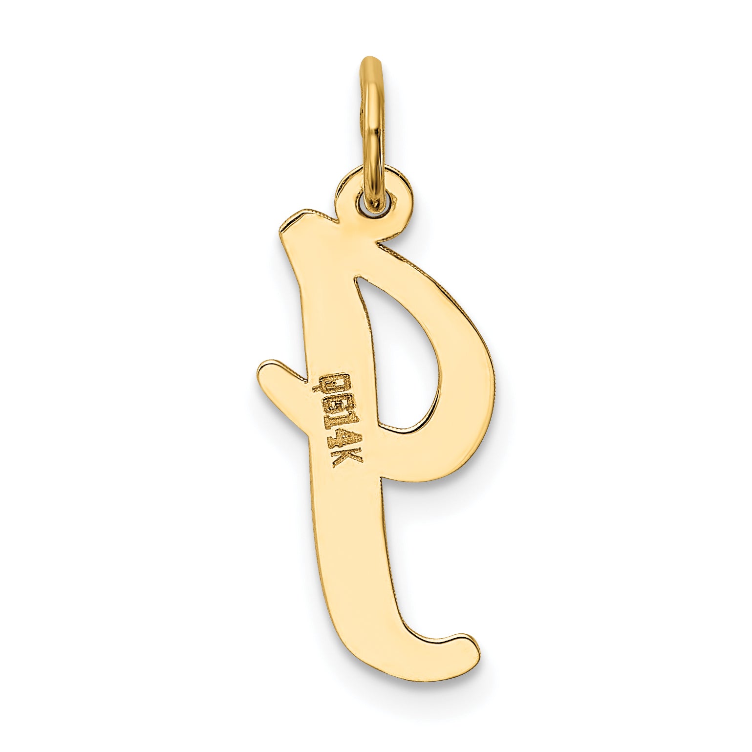 10k Large Script Letter I Initial Charm