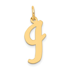 10k Large Script Letter I Initial Charm