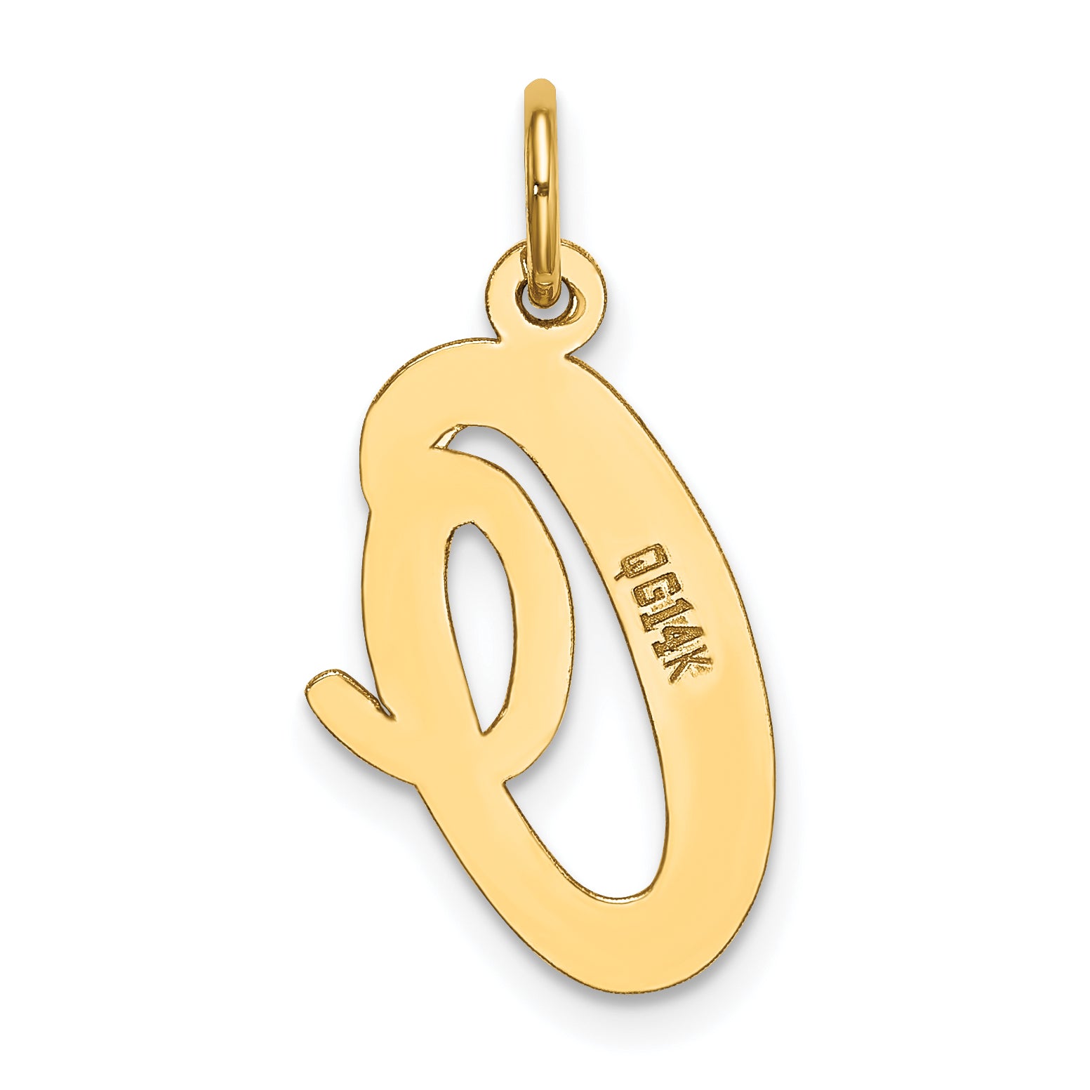 10k Large Script Letter O Initial Charm