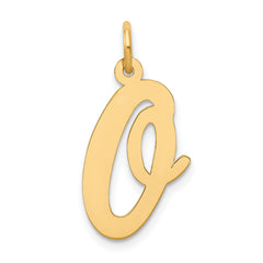 10k Large Script Letter O Initial Charm