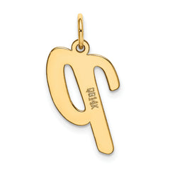 10k Large Script Letter P Initial Charm