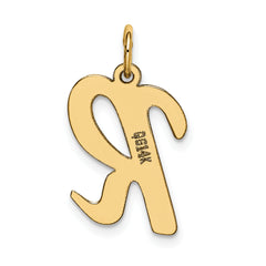 10k Large Script Letter R Initial Charm