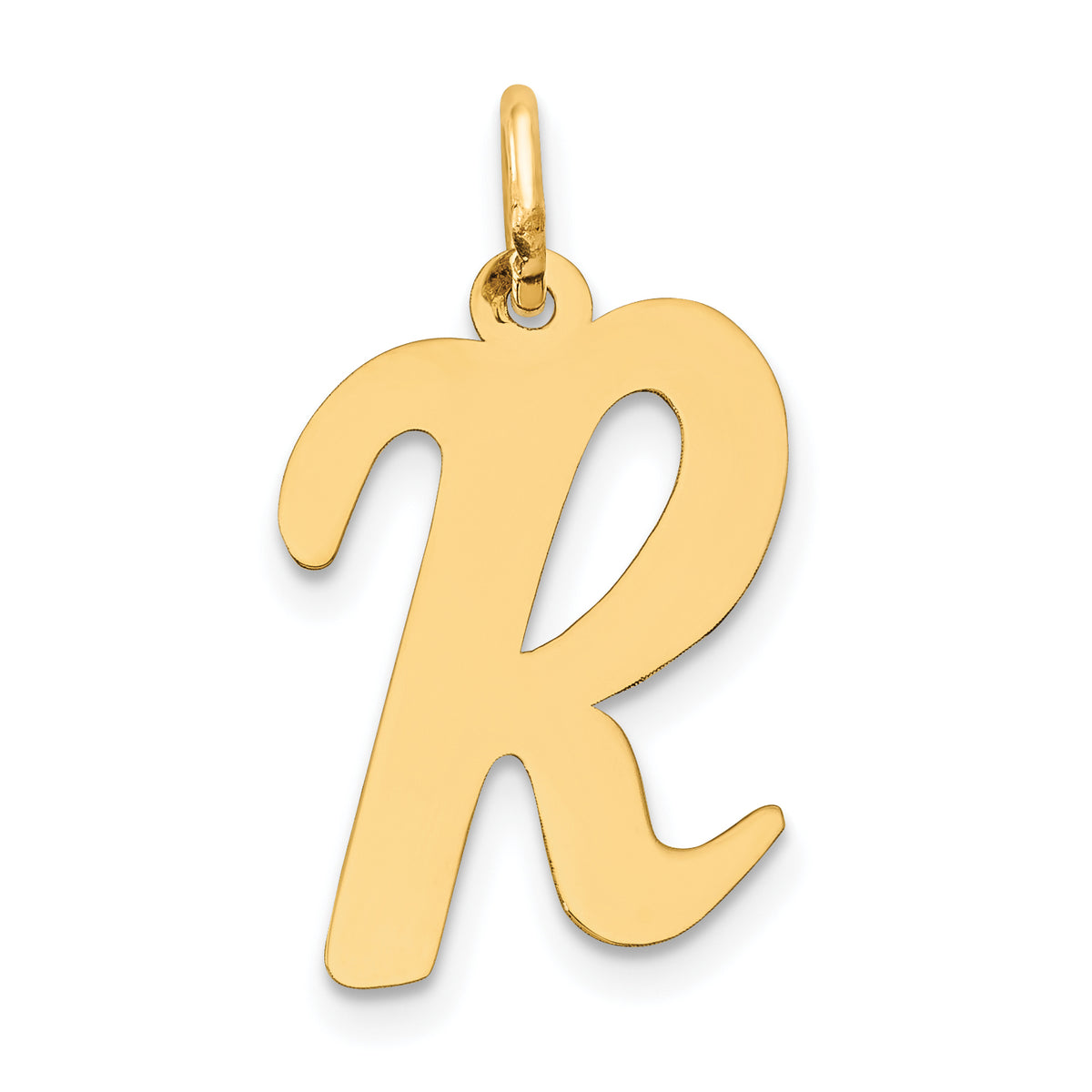 10k Large Script Letter R Initial Charm