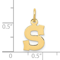 10k Small Block Initial S Charm