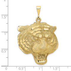 10k Tigers Head Pendant