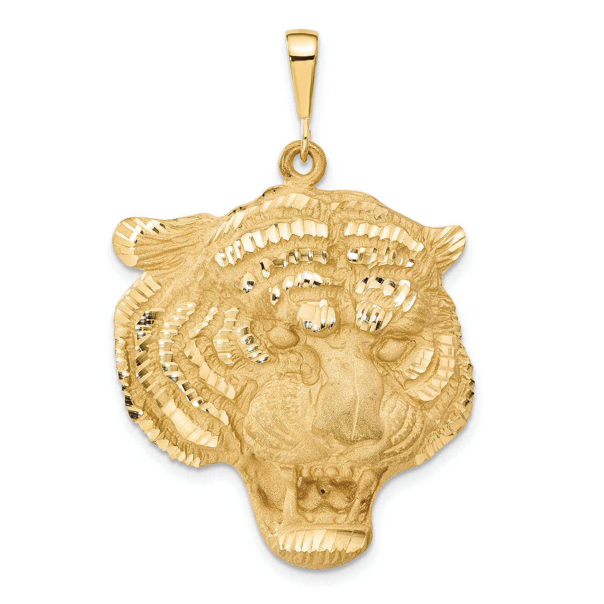 10k Tigers Head Pendant