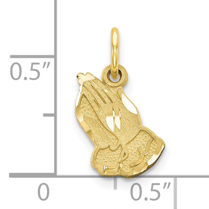 10k Praying Hands Charm