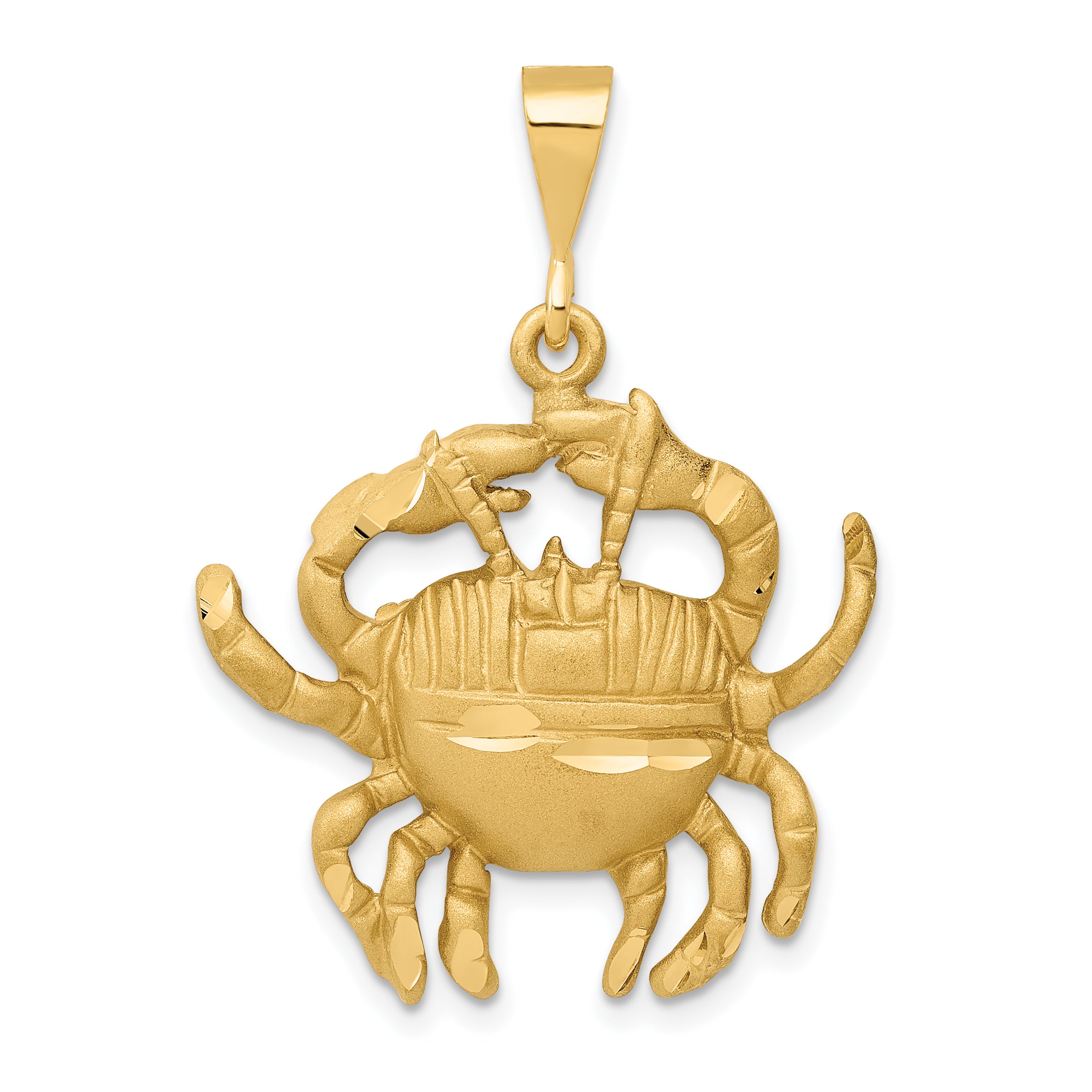 10k Cancer Zodiac Charm