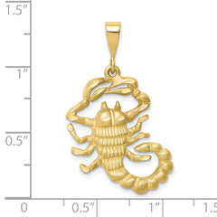 10k Scorpio Zodiac Charm