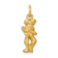 10k Gemini Zodiac Charm